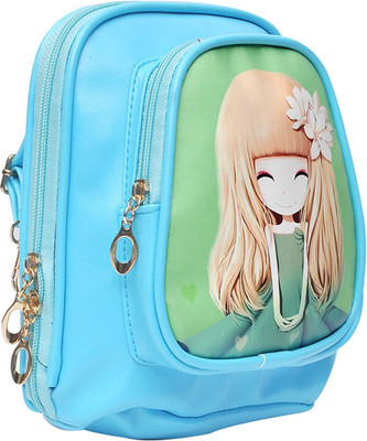

Hawai Girls Casual Blue PU Sling Bag