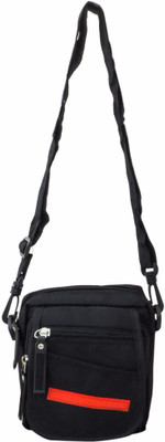 

Heels & Handles Women Casual Black Leatherette Sling Bag