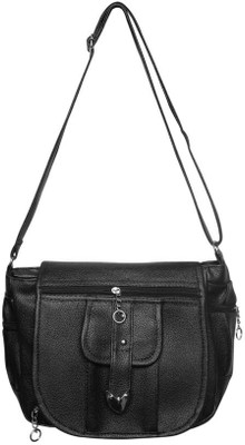 

MOOI-ZAK Women Casual Black PU Sling Bag