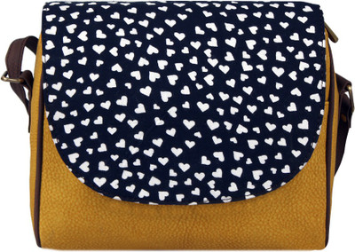 

Borsavela Women Casual Yellow PU Sling Bag
