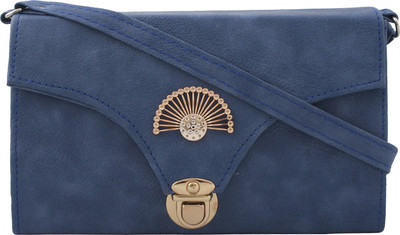 

MTE Girls Casual Blue Leatherette Sling Bag