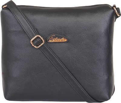 

Esbeda Women Casual Black Leatherette Sling Bag