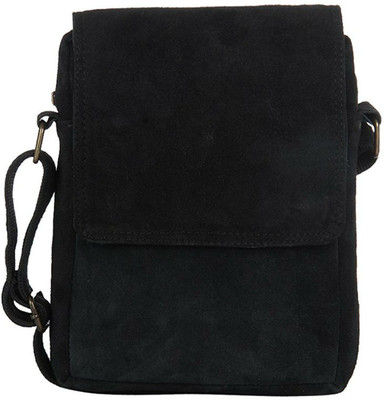 

Creative India Exports Women Casual Black Velvet Sling Bag