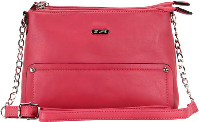 

Lavie Women Casual Pink PU Sling Bag