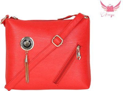 

Freya Women Casual Red PU Sling Bag