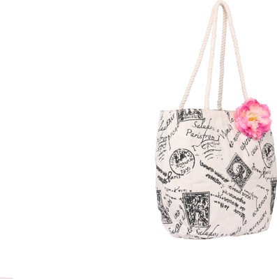 

Pickpocket Women Casual White Canvas Shoulder Bag
