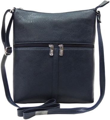 

Mex Girls Casual Blue Leatherette Sling Bag
