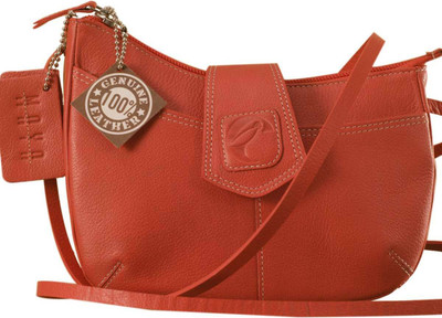 

eZeeBags Women Casual Pink Genuine Leather Sling Bag
