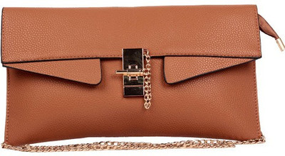 

Trendberry Women Tan PU Sling Bag
