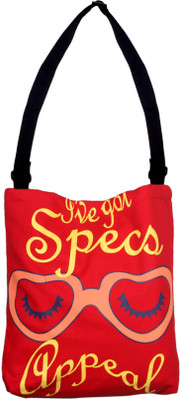 

Kanvas Katha Women Casual Red Canvas Sling Bag