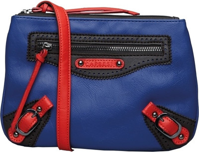 

Caprese Women Casual Blue Polyester, PU Sling Bag