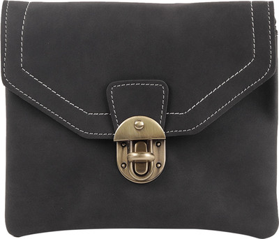

Tamirha Women Black Rexine Sling Bag