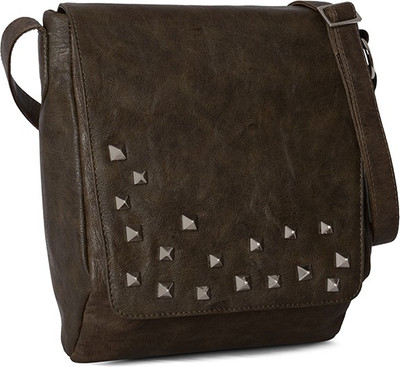 

Baggit Women Casual Brown Leatherette Sling Bag