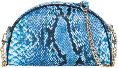 

Cappuccino Girls Evening/Party Blue PU Sling Bag