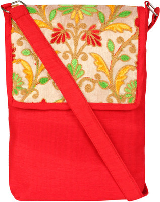 

Art Horizons Women Casual Red Cotton Sling Bag