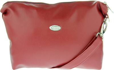 

JG Shoppe Women Casual Red Polyester Sling Bag