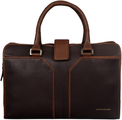 

Justanned Women Formal Brown Genuine Leather Satchel