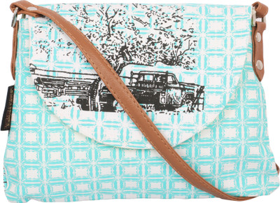 

Kanvas Katha Women Casual White Canvas Sling Bag
