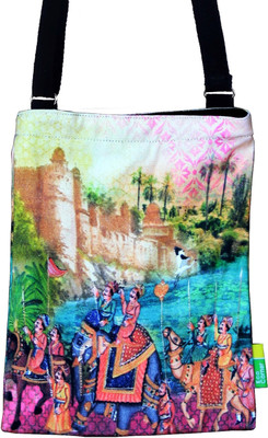 

Eco Corner Women Casual Pink Cotton Sling Bag