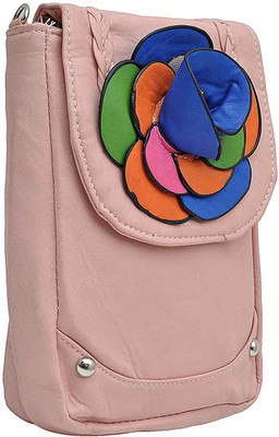 Hawai Women Casual Pink PU Sling Bag