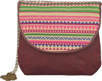 

Arisha kreation Co Women Casual Maroon Cotton Sling Bag
