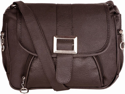 

Sr Sales Women Casual Brown PU Sling Bag