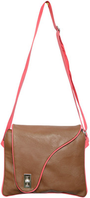 

MOOI-ZAK Women Casual Brown PU Sling Bag