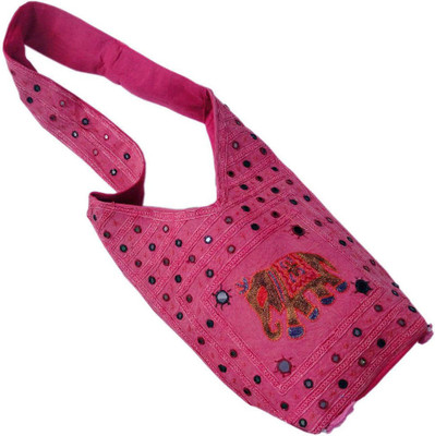 

Little India Women Casual Multicolor Cotton Sling Bag