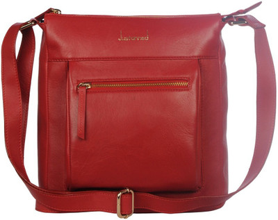 

Justanned Women Formal Red Genuine Leather Sling Bag