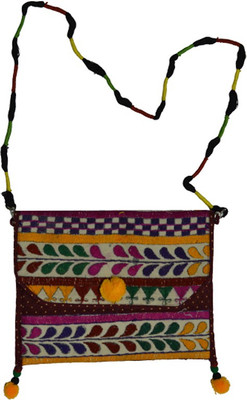 

Craftuno Women Casual Multicolor Cotton Sling Bag