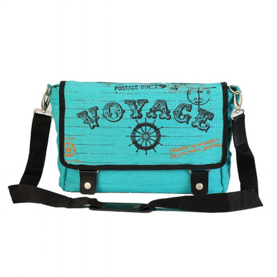 

The Jute Shop Women Casual Green Cotton Sling Bag