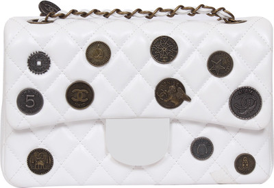 

The Ethnic Wears Women White PU Sling Bag