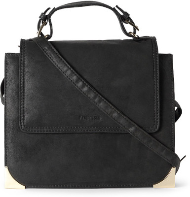

Van Heusen Women Black PU Sling Bag