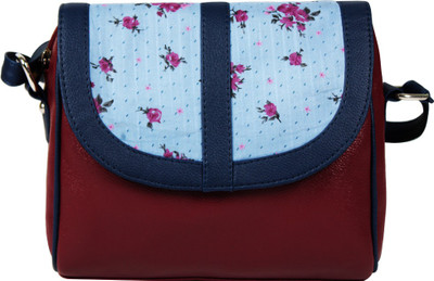 

Borsavela Women Casual Red PU Sling Bag
