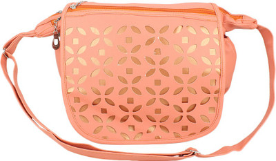 

Lovbird Women Casual Orange PU Sling Bag