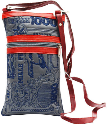 

Bagaholics Men & Women Casual Grey PU Sling Bag