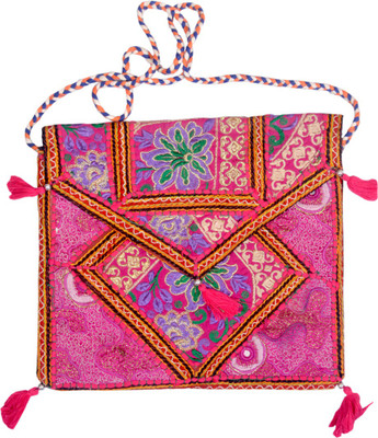

Shopolics Girls Evening/Party Multicolor Cotton Shoulder Bag