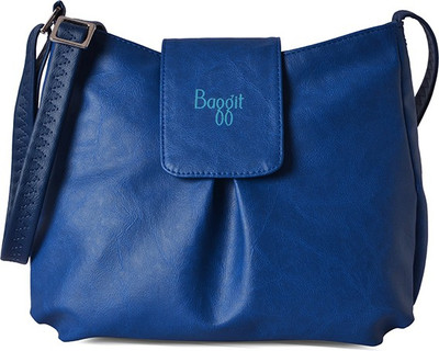 

Baggit Women Casual Blue PU Sling Bag
