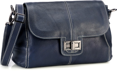 

Phive Rivers Women Casual Blue Genuine Leather Sling Bag