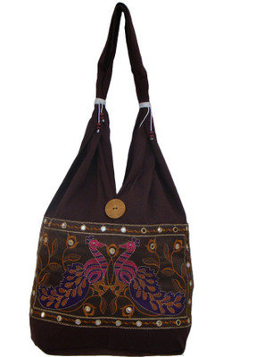

The Living Craft Women Casual Multicolor Cotton Shoulder Bag
