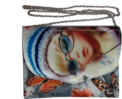 

Adara Collections Girls Evening/Party Multicolor Rexine Sling Bag