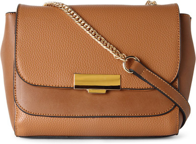 

Van Heusen Women Brown Genuine Leather Sling Bag