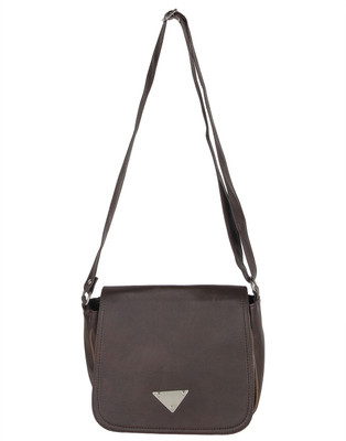 Bags Craze Women Casual Brown Leatherette Sling Bag