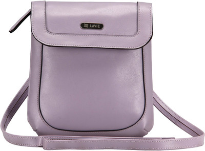 

Lavie Women Formal Purple PU Sling Bag