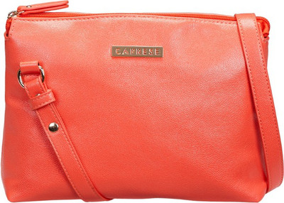 

Caprese Women Casual Pink Leatherette Sling Bag