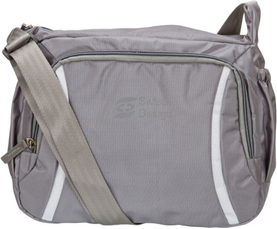 

Swiss Design Men & Women Casual Grey Nylon Sling Bag