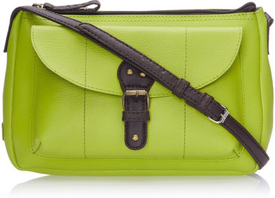 

Peperone Women Casual Green PU Sling Bag