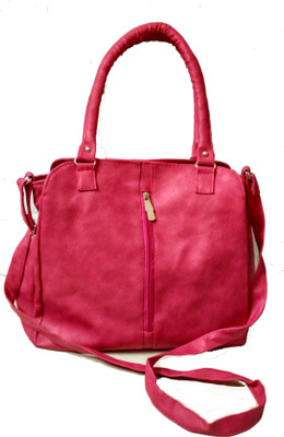 

Craveforit Girls Casual Pink PU Shoulder Bag