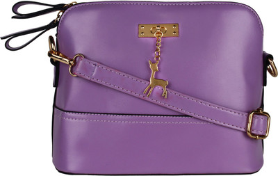 

A&P ENTERPRISES Women Casual Purple PU Sling Bag