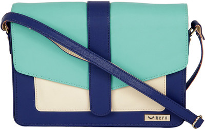 

Bern Women Green, Beige, Blue PU Sling Bag, Beige;blue;green